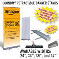 Promotional One Sided 39" Wide Retractable Banner Stand (A+ Rated, No Rush, Proof, or Setup Charges)
